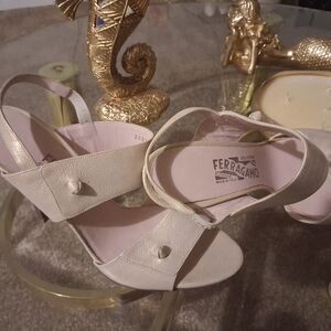 Salvatore Ferragamo Women's Beige Heels